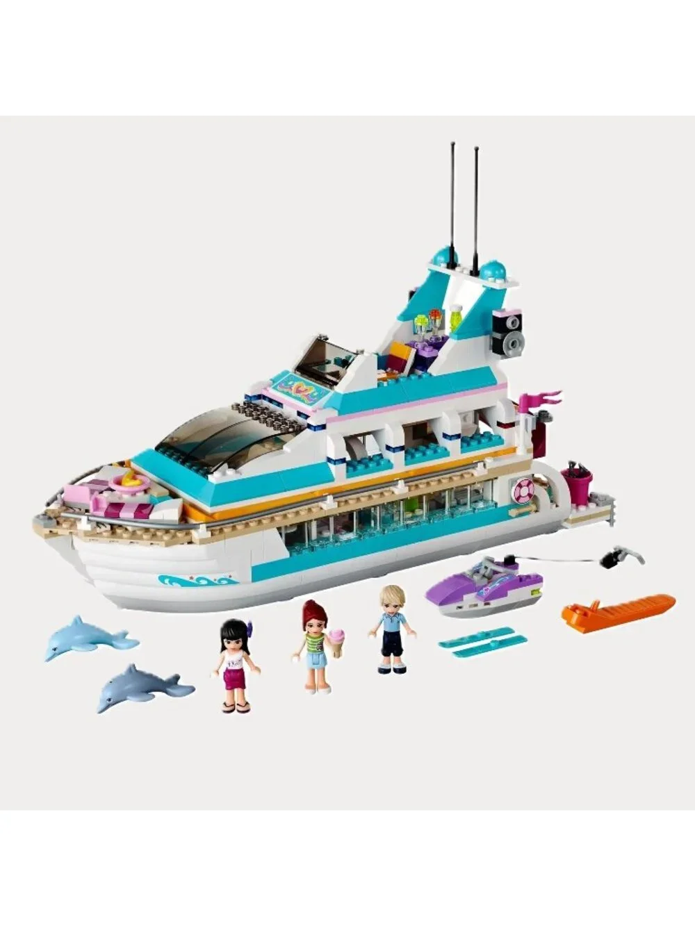 Lego Friends Dolphin Cruiser Complete Set 41015 with Instructions but NO Box